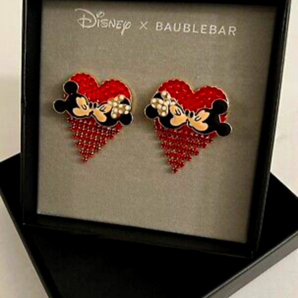 Disney Red Heart Earrings